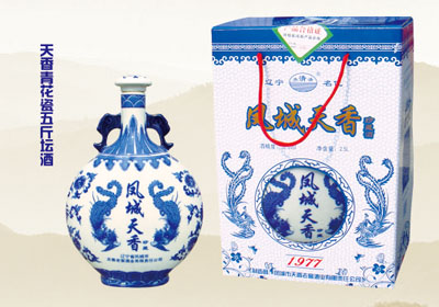 天香青花瓷五斤坛酒
